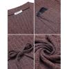 imageEkouaer Women Robe Ribbed Knit Soft Bathrobe Knee Length Robes Stretchy Short Sleepwear with PocketsBurgundy