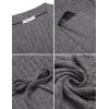 imageEkouaer Women Robe Ribbed Knit Soft Bathrobe Knee Length Robes Stretchy Short Sleepwear with PocketsDark Grey