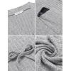 imageEkouaer Women Robe Ribbed Knit Soft Bathrobe Knee Length Robes Stretchy Short Sleepwear with PocketsLight Grey
