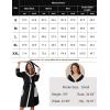 imageEkouaer Womens Robes Knee Length Hooded Bathrobe Cute House Coats with Pockets Black Large