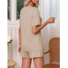 imageEkouaer Pajamas Set Womens Short Sleeve Loungewear 2 Piece PJ Shorts Sets Soft Sleepwear with Pockets SXXLKhika