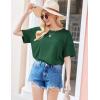 imageEkouaer Womens 2 Piece Pajama Sets Short Sleeve Lounge Sets Soft Round Neck Top and Shorts SleepwearBright Green