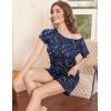 imageEkouaer Womens Pajama Set 2 Piece Soft Lounge Set Short Sleeve Cozy Sleepwear Pjs Set Casual Loose LoungewearStarry Print
