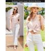 imageEkouaer Womens Pajamas Set Silk Shirt and Shorts Button Down Pj Sets Two Piece Satin Lounge Sets with PocketsChampagne