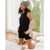 imageEkouaer 2 Pack Womens Pajama Set Print Sleepwear Tank Tops and Ruffled Shorts with Pockets Y2k Loungewear Sets Outfits SXXLBlackleopard