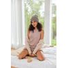 imageEkouaer 2 Pack Womens Pajama Set Print Sleepwear Tank Tops and Ruffled Shorts with Pockets Y2k Loungewear Sets Outfits SXXLBlackmisty Rose