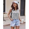 imageEkouaer 2 Pack Womens Pajama Set Print Sleepwear Tank Tops and Ruffled Shorts with Pockets Y2k Loungewear Sets Outfits SXXLStar Print