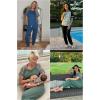 imageEkouaer Lounge Sets for Women Two Piece Pajama Set Short Sleeve Crewneck Jogger Outfits and Sweatpants TracksuitWine Red