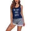 imageEkouaer Womens Pajama Sets Sleeveless Tank Top and Shorts Pj Set Lace Hem Sleepwear SXXXLNavy Blue
