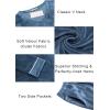 imageEkouaer Couples Matching Pajamas Sets Velvet PJs Set for Men and Women Velour Long Sleeve Sleepwear SXXLBlue