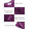 imageEkouaer Couples Matching Pajamas Sets Velvet PJs Set for Men and Women Velour Long Sleeve Sleepwear SXXLPurple