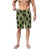 imageEkouaer Mens Pajama Shorts Soft Sleepwear Bottoms Elastic Waistband LoungewearArmy Green Bigfoot