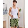 imageEkouaer Mens Pajama Shorts Soft Sleepwear Bottoms Elastic Waistband LoungewearArmy Green Bigfoot