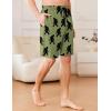 imageEkouaer Mens Pajama Shorts Soft Sleepwear Bottoms Elastic Waistband LoungewearArmy Green Bigfoot