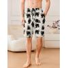 imageEkouaer Mens Pajama Shorts Soft Sleepwear Bottoms Elastic Waistband LoungewearBeige Bear
