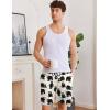 imageEkouaer Mens Pajama Shorts Soft Sleepwear Bottoms Elastic Waistband LoungewearBeige Bear