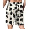 imageEkouaer Mens Pajama Shorts Soft Sleepwear Bottoms Elastic Waistband LoungewearBeige Bear