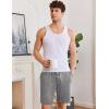 imageEkouaer Mens Pajama Shorts Soft Sleepwear Bottoms Elastic Waistband LoungewearLight Grey
