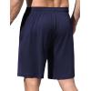 imageEkouaer Mens Pajama Shorts Soft Sleepwear Bottoms Elastic Waistband LoungewearNavy Blue