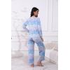 imageEkouaer Womens Pajamas Set 2 Piece Lounge Sets Long Sleeve Crewneck Top and Pants Soft Pjs with PocketsButterfly