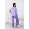 imageEkouaer Womens Pajamas Set 2 Piece Lounge Sets Long Sleeve Crewneck Top and Pants Soft Pjs with PocketsPurple Dots