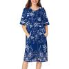 Navy Floral