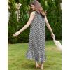 imageEkouaer Nightgowns for Women Long Sleeveless Night Gown Victorian Nightdress Button Sleepshirt Soft Sleepwear SXXXLBlack Floral