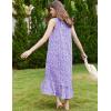 imageEkouaer Nightgowns for Women Long Sleeveless Night Gown Victorian Nightdress Button Sleepshirt Soft Sleepwear SXXXLPurple Dots