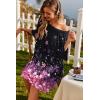 imageEkouaer Plus Size Nightgowns for Women Oversized Sleep Shirt Short Sleeve Nightshirt TShirt Dress Sleepwear SXXXLBlack Sakura