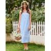 imageEkouaer Womens Nightgowns Long Sleeveless Night Gown Ladies Sleep Dress Soft Victorian NightdressBlue