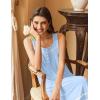 imageEkouaer Womens Nightgowns Long Sleeveless Night Gown Ladies Sleep Dress Soft Victorian NightdressBlue