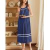 imageEkouaer Womens Nightgowns Long Sleeveless Night Gown Ladies Sleep Dress Soft Victorian NightdressBlue Floral