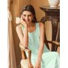 imageEkouaer Womens Nightgowns Long Sleeveless Night Gown Ladies Sleep Dress Soft Victorian NightdressGreen