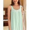 imageEkouaer Womens Nightgowns Long Sleeveless Night Gown Ladies Sleep Dress Soft Victorian NightdressGreen