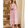 imageEkouaer Womens Nightgowns Long Sleeveless Night Gown Ladies Sleep Dress Soft Victorian NightdressPink Small Flowers