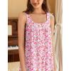 imageEkouaer Womens Nightgowns Long Sleeveless Night Gown Ladies Sleep Dress Soft Victorian NightdressPink Small Flowers