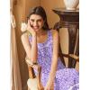 imageEkouaer Womens Nightgowns Long Sleeveless Night Gown Ladies Sleep Dress Soft Victorian NightdressPurple Floral