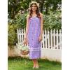 imageEkouaer Womens Nightgowns Long Sleeveless Night Gown Ladies Sleep Dress Soft Victorian NightdressPurple Floral