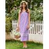 imageEkouaer Womens Nightgowns Long Sleeveless Night Gown Ladies Sleep Dress Soft Victorian NightdressPurple Flowers