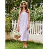 imageEkouaer Womens Nightgowns Long Sleeveless Night Gown Ladies Sleep Dress Soft Victorian NightdressPurple Small Flowers
