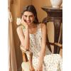 imageEkouaer Womens Nightgowns Long Sleeveless Night Gown Ladies Sleep Dress Soft Victorian NightdressWhite Flowers