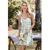 imageEkouaer 2 Pack Nightgowns for Women Racerback Sleeveless Night Shirt Sexy Sleep Dress Spaghetti Strap Sleepwear SXXXL2 PackblackLight Green Floral