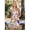 imageEkouaer 2 Pack Nightgowns for Women Racerback Sleeveless Night Shirt Sexy Sleep Dress Spaghetti Strap Sleepwear SXXXL2 PackblackLight Pink Floral
