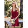 imageEkouaer 2 Pack Nightgowns for Women Racerback Sleeveless Night Shirt Sexy Sleep Dress Spaghetti Strap Sleepwear SXXXL2 PackblackWine Red