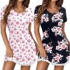 Pink Floral + Black Print