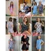 imageEkouaer 2 Pack Womens Pajama Sets Short Sleeve Top with Shorts Soft Pj Comfy Sleepwear Chest PocketLight Gary StarsGrey Stars