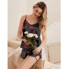 imageEkouaer Silk Pajamas Set for Women Satin Camisole Sleepwear Lingerie VNeck Cami Top and Shorts PjsRed Lips