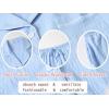 imageEkouaer Womens Pajama Set Short Sleeve Sleepwear Summer Button Down Nightwear Lounge Set Soft Pjs SXXLLight Blue