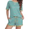 Green White Stripe