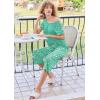 imageEkouaer Pajamas for Women Set Short Sleeve Pj Sets Pullover Tops ampamp Capri Pants 2 Piece Sleepwear Loungewear SXXLFlamingo